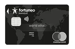 La carte bancaire World Elite Mastercard de Fortuneo Banque
