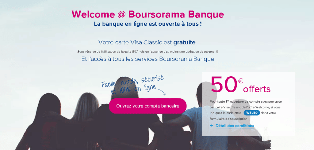 Welcome Boursorama