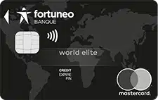 Avis carte banque en ligne World Elite Fortuneo