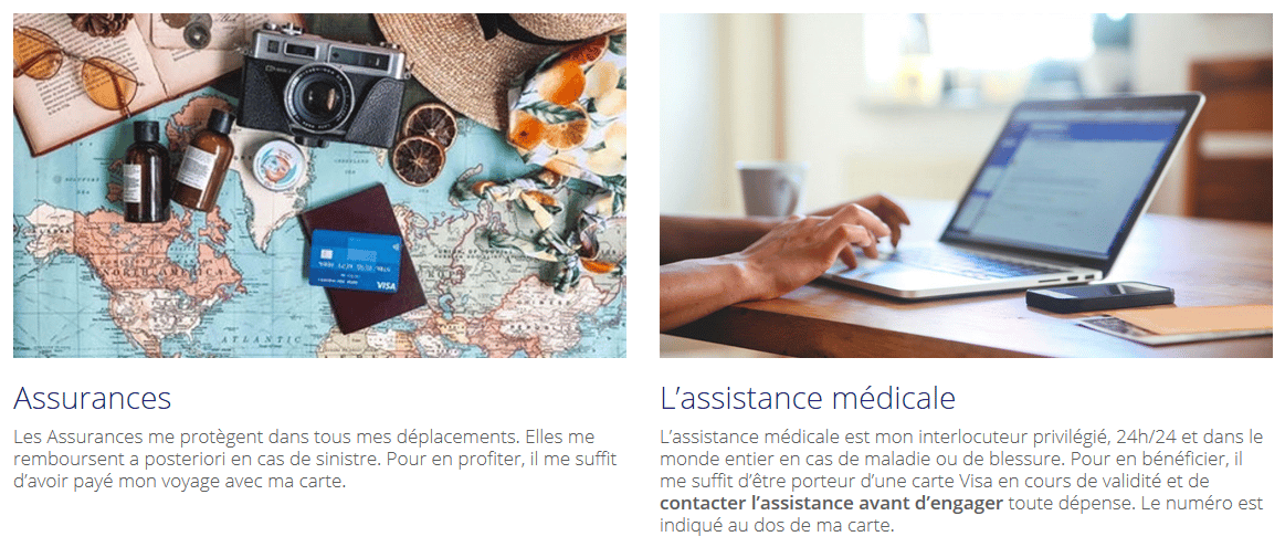 Assurances et assistances cartes bancaires haut de gamme