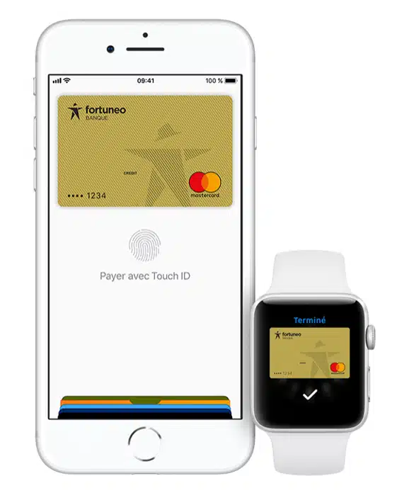 apple pay fortuneo sur mobile ou smartwatch