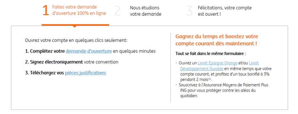 Démarches pour ouvrir un compte ING Direct