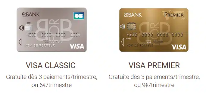 bforbank : cartes gratuites
