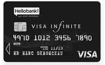 carte Hello bank! compte joint Visa Infinite