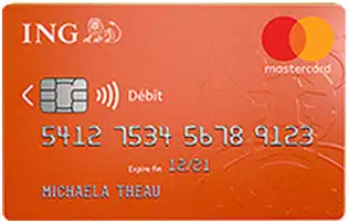 Avis carte banque en ligne Mastercard standart ING