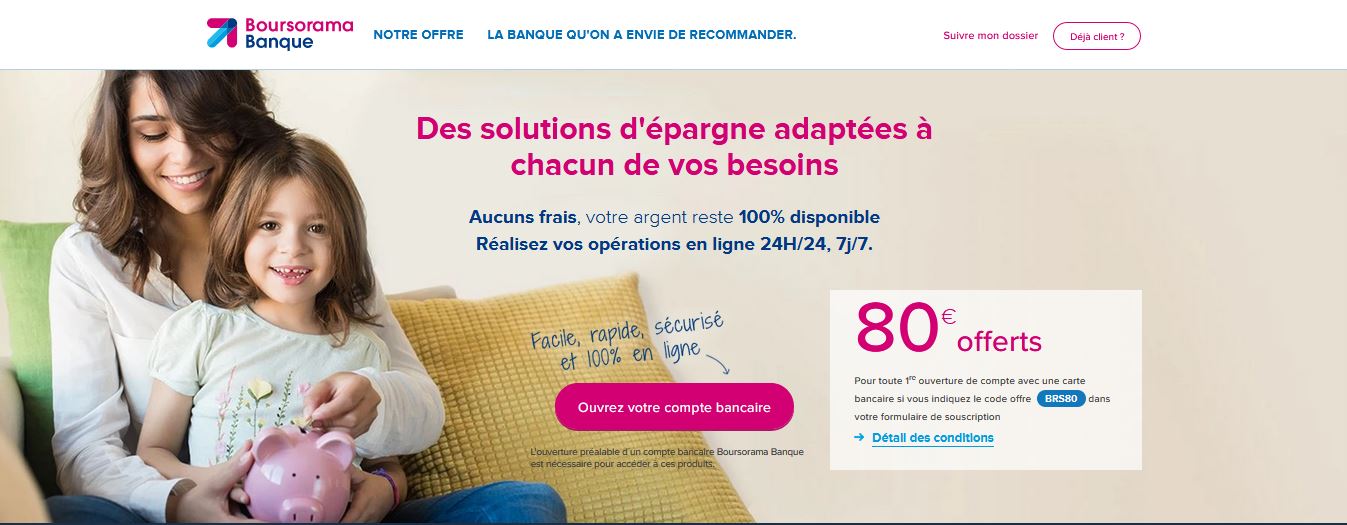 boursorama frais transfert pea