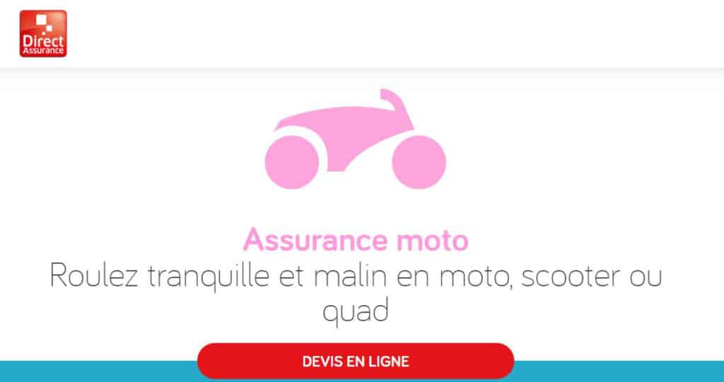Direct assurance code promo Moto