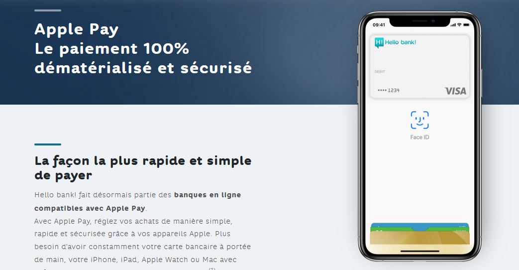 paiement mobile Hello Bank