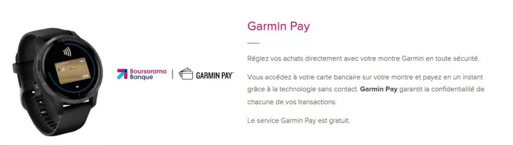 Solution de paiement mobile Garmin Pay