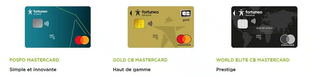 Carte Mastercard gratuite Fortuneo