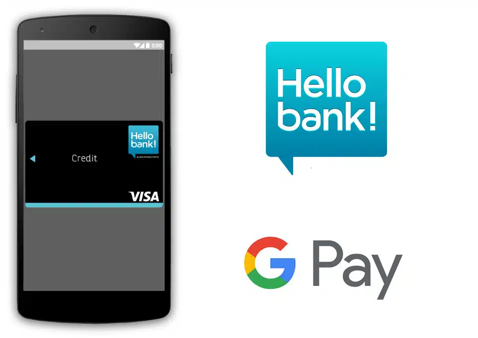 Hello bank paiement mobile Google Pay