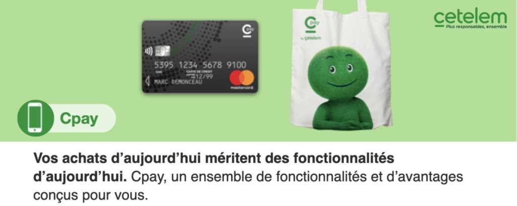 Carte de crédit Cpay Cetelem