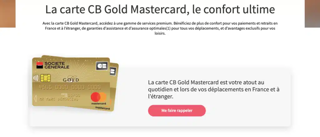 Avis Gold Mastercard Société Générale