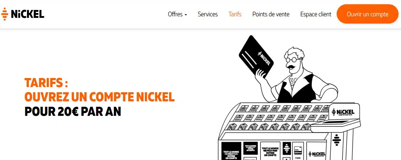 avis tarifs compte Nickel