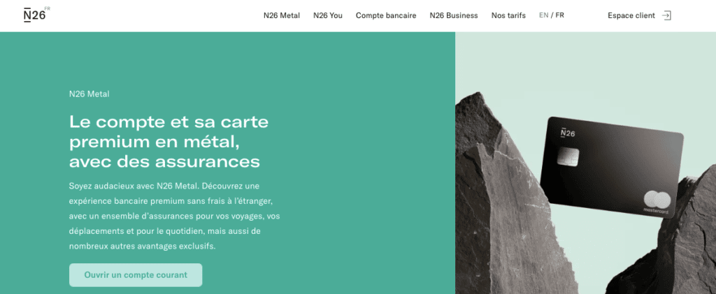 carte bancaire noire N26