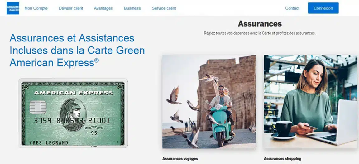 Green American Express avis : les assistances