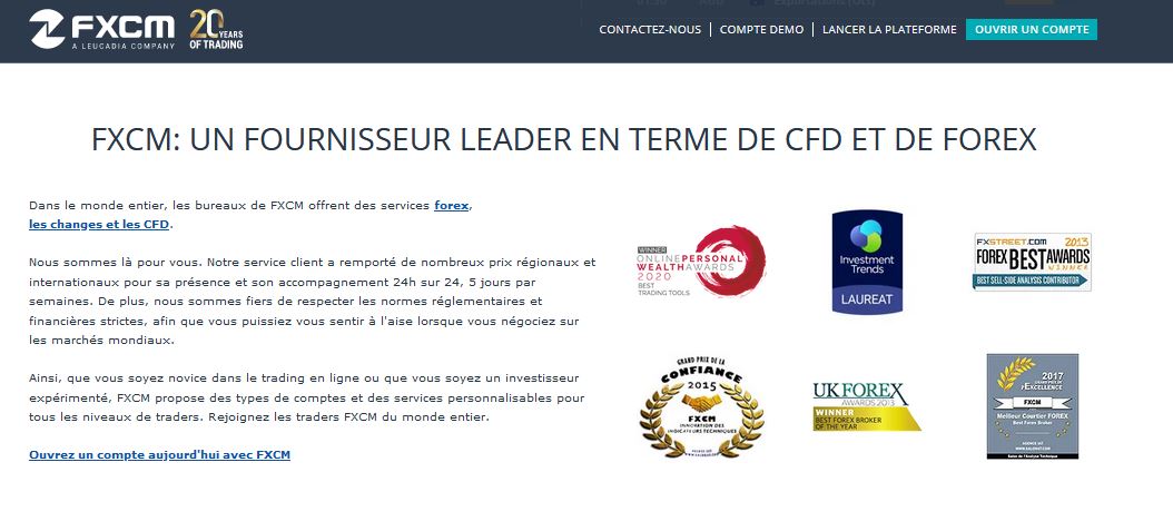avis broker FXCM