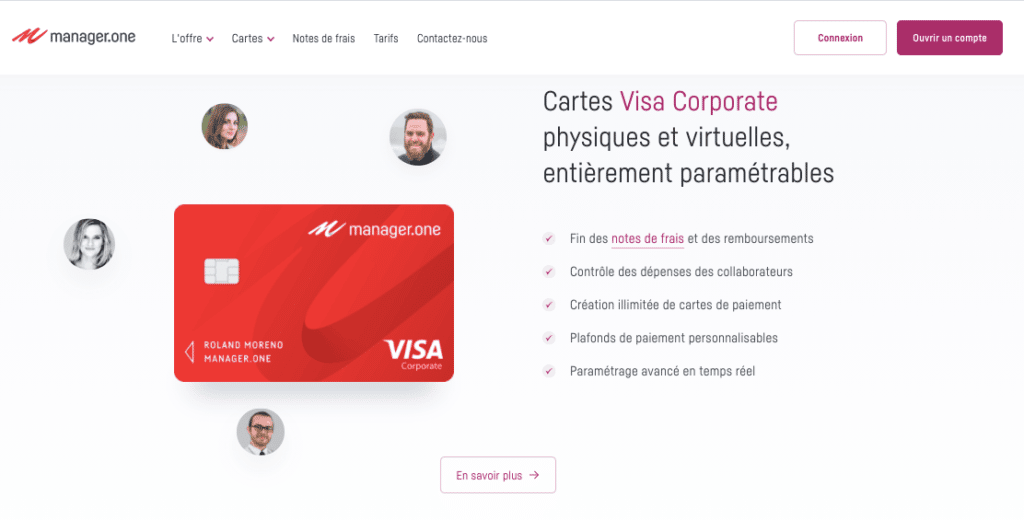 Carte bancaire pro Manager One