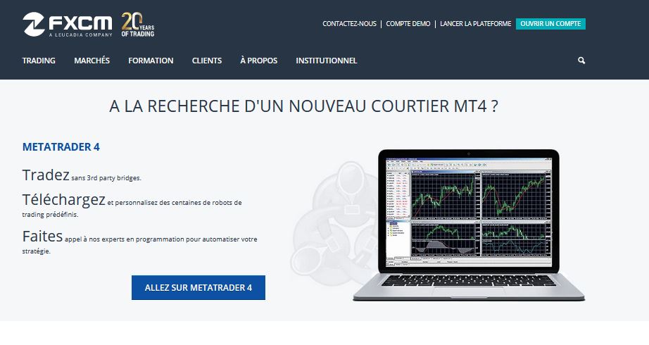 FXCM avis plateforme