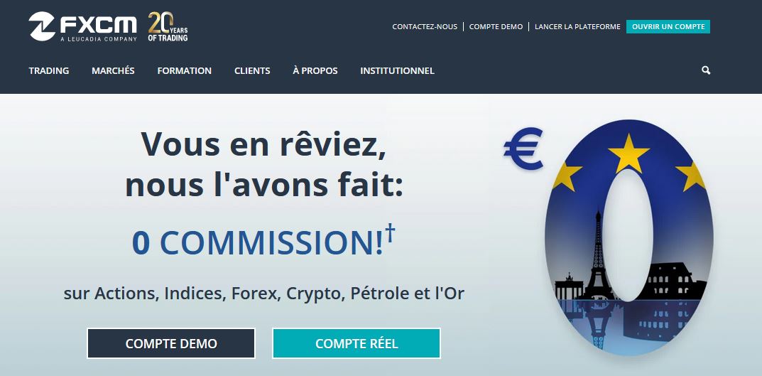 FXCM avis tarifs