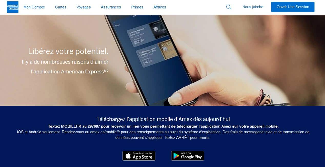 american express avis: l'appli mobile