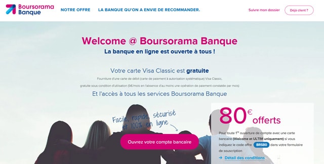 Code promotionnel Boursorama Banque