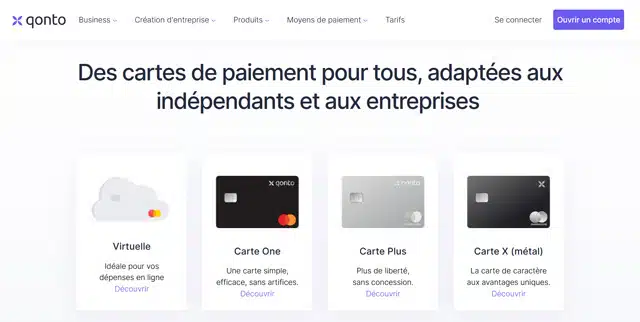 Conditions pour ouvrir un compte Qonto