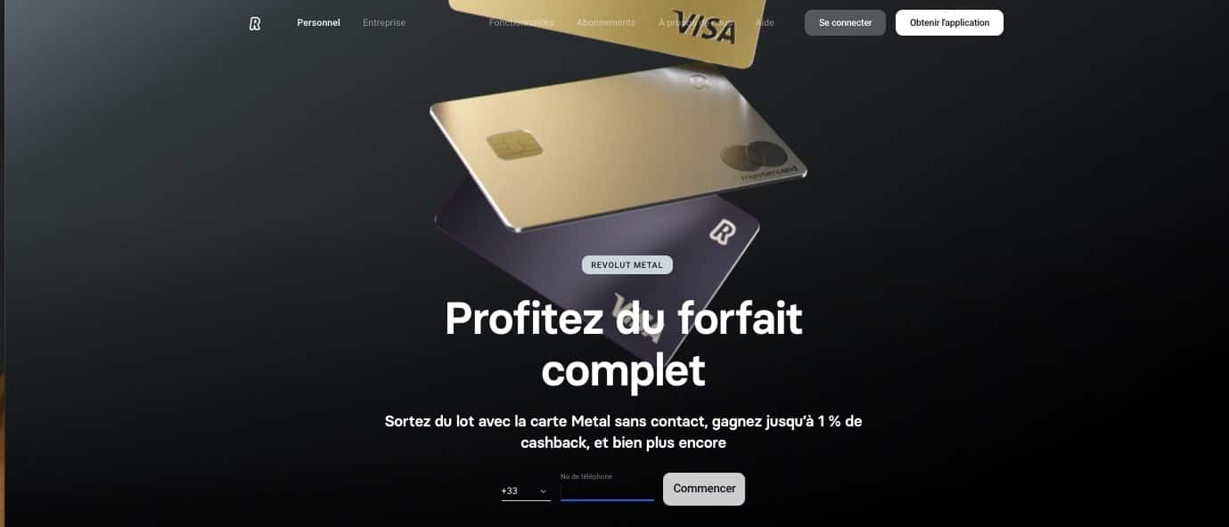 Comment souscrire à Revolut Metal