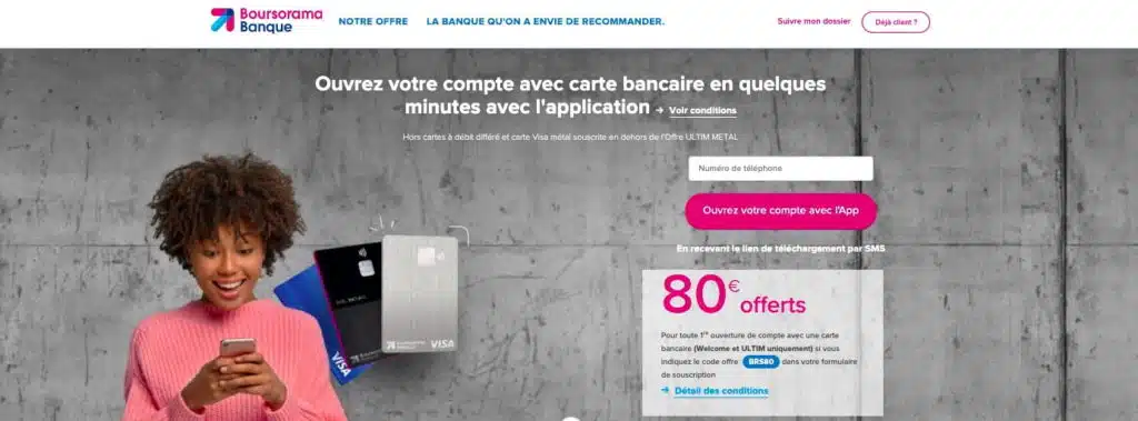 Code offre Boursorama Compte joint