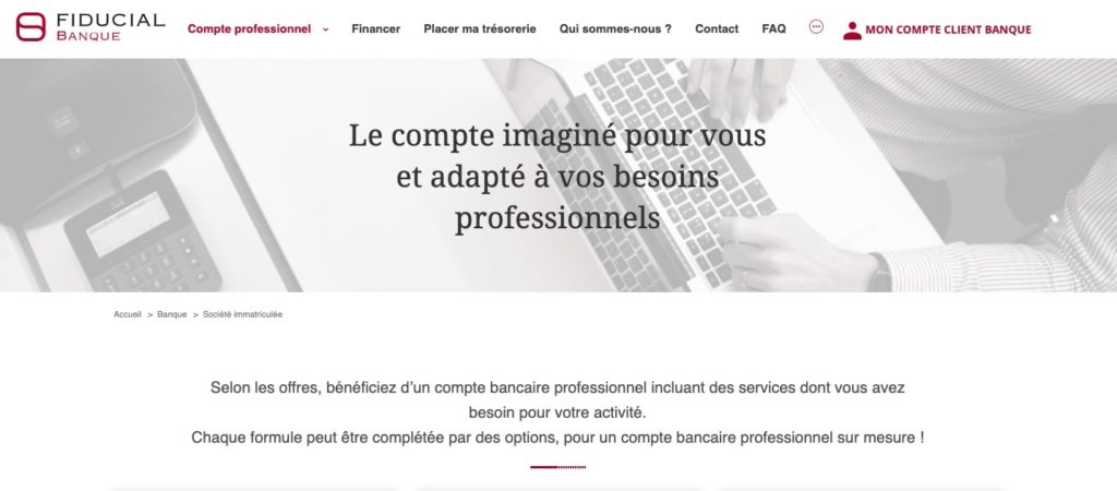 fiducial banque pour eirl