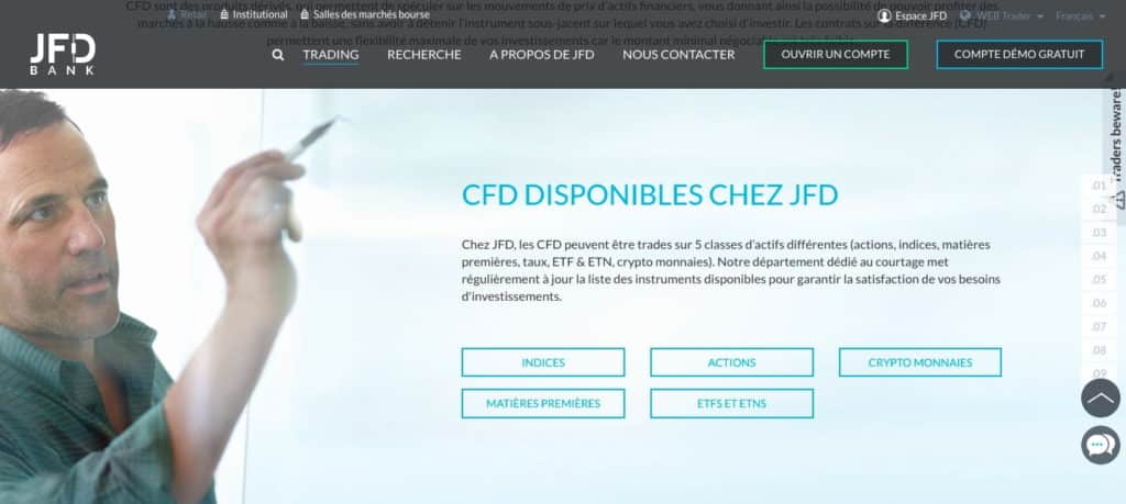Quel avis CFD sur les instruments ?