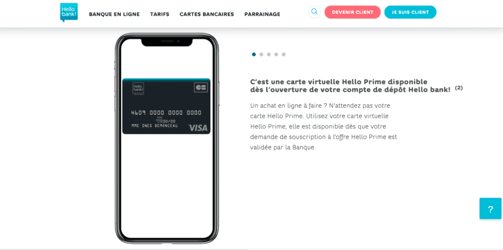 Hello Prime vs Hello One carte bancaire