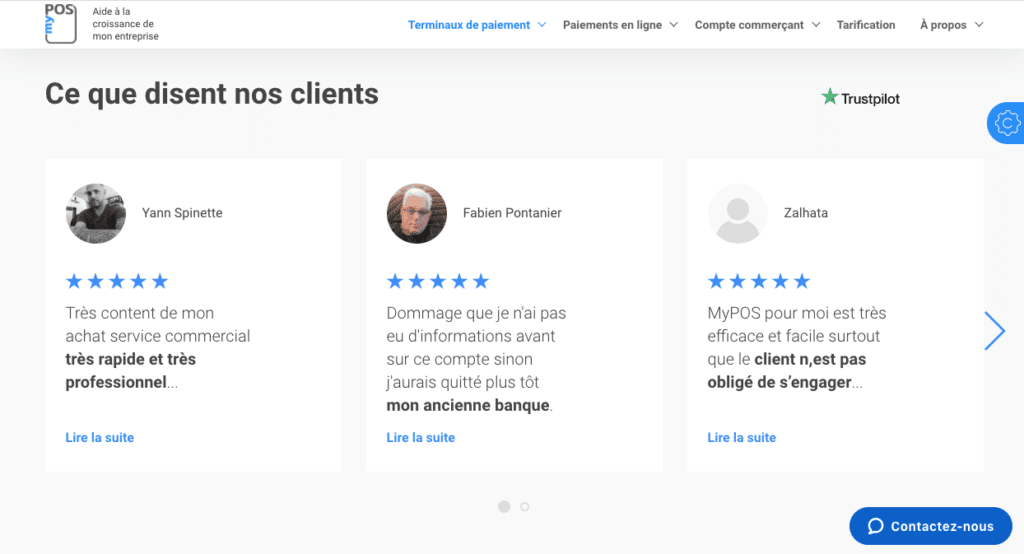 Quel est l'avis des clients Mypos ?