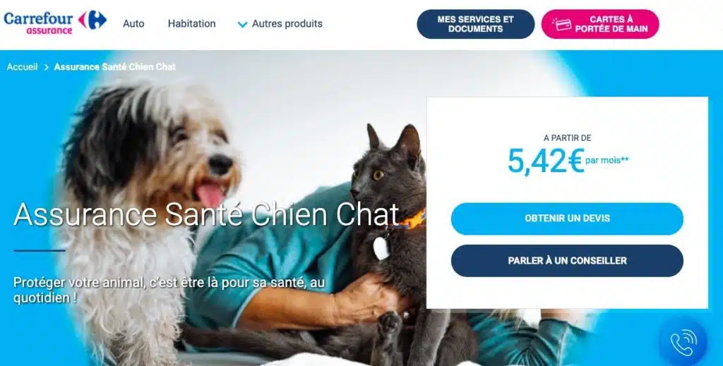 Carrefour assurance assurance chien chat animaux