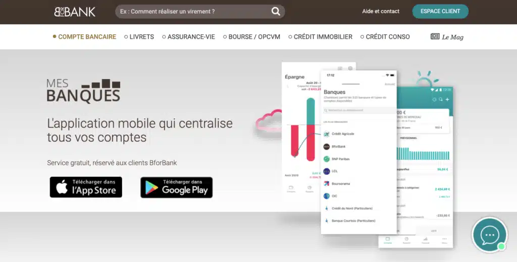 Avis App mobile BforBank : gestion budget