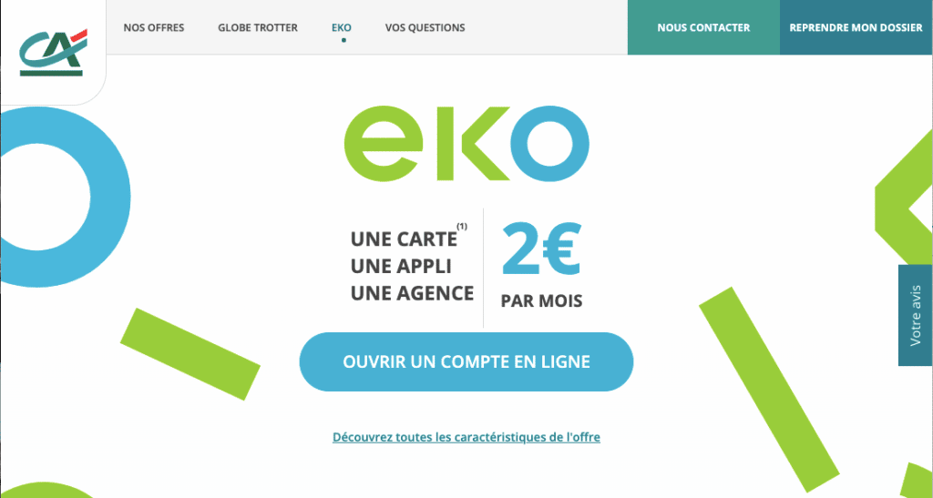 Banque pour jeunes Eko by Ca