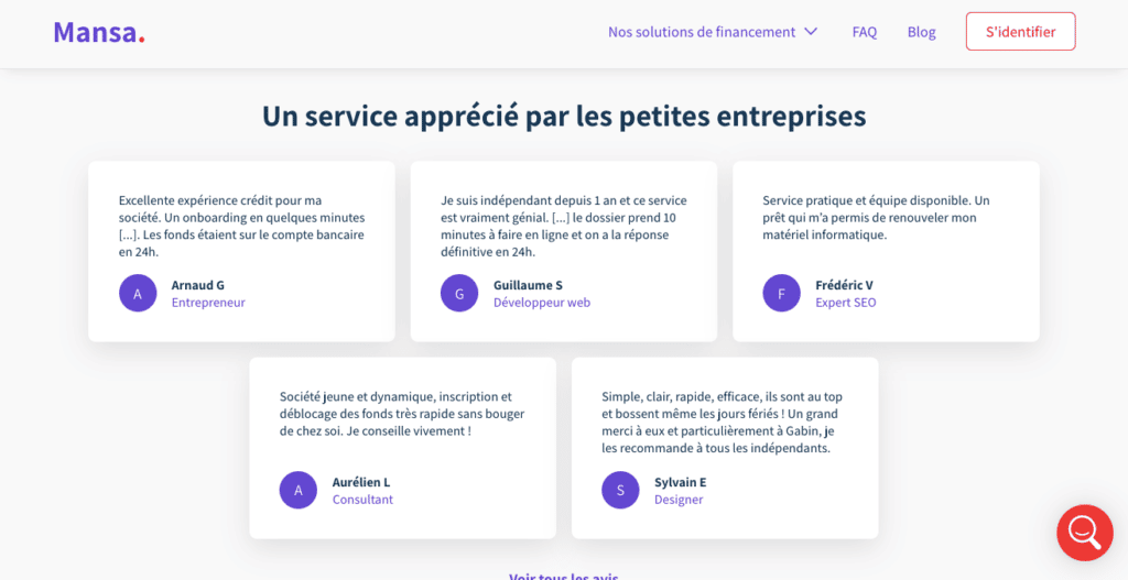 Avis clients Mansa