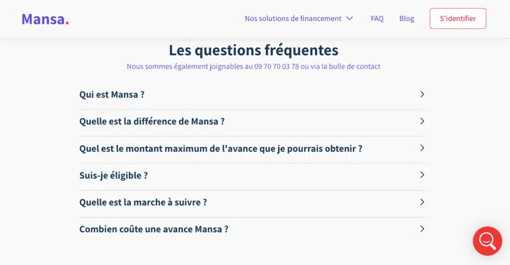 Mansa avis service client