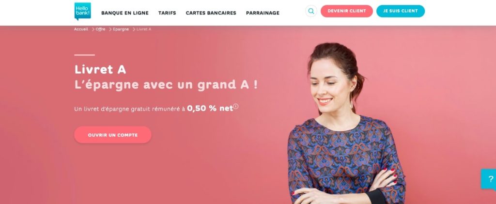 Ouvrir livret d'épargne
