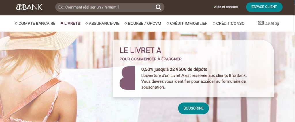 Différents types livrets d'épargne