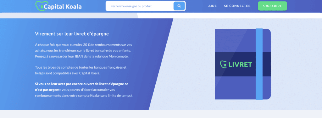 Capital Koala avis épargne enfant