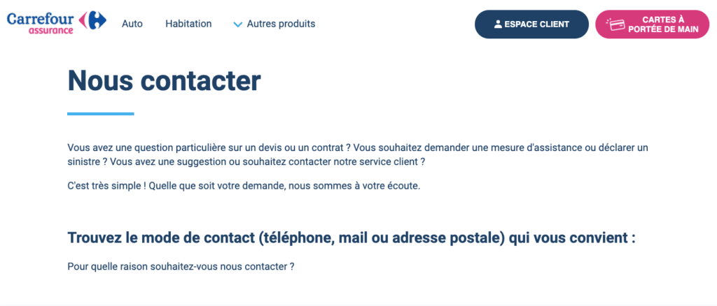 Carrefour assurance avis service client
