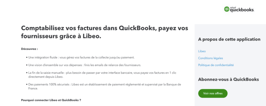 Quickbooks avis services
