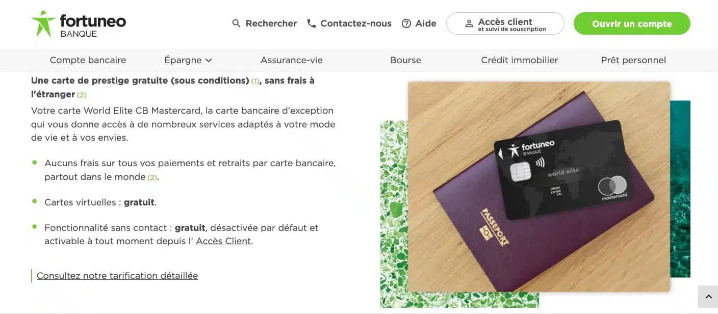 Services cartes bancaires de riches