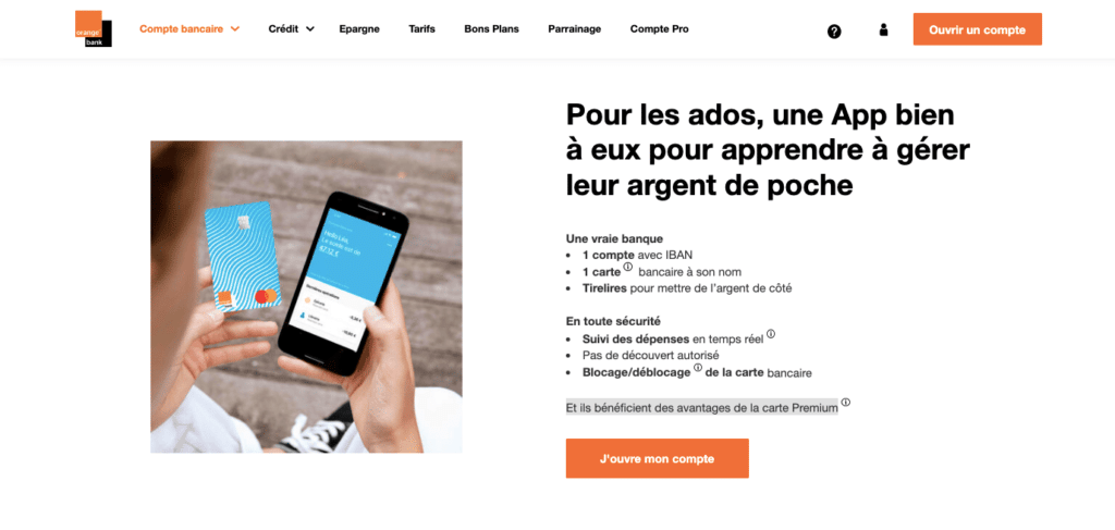 Pack Premium Orange Bank avis enfant