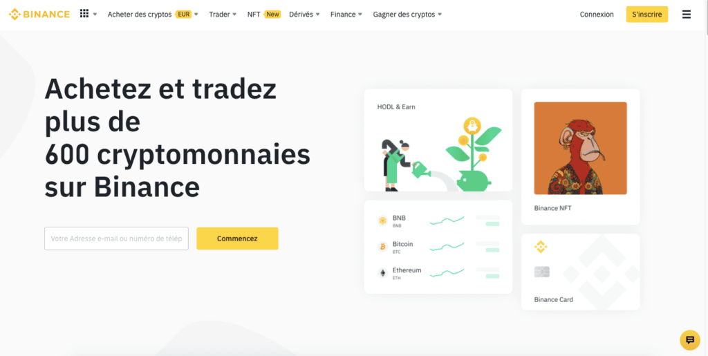 Binance ou etoro offre