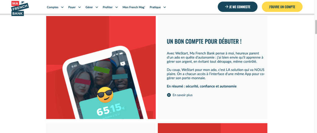 Services enfant compte famille 