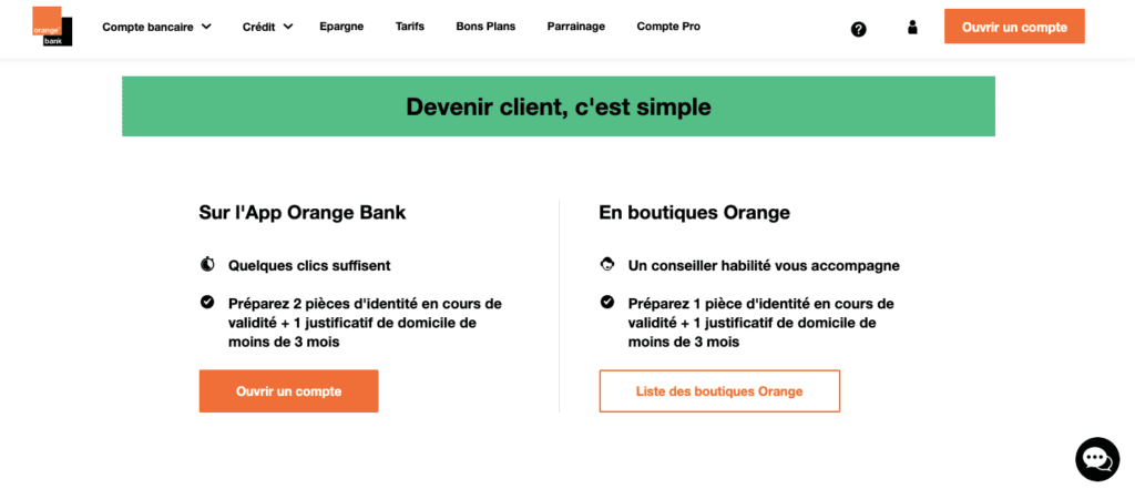 Justificatif ouverture compte avec un acte de naissance