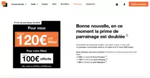 Offre parrainage 120 euros Orange Bank