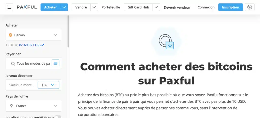 Achat Bitcoin avec PayPal